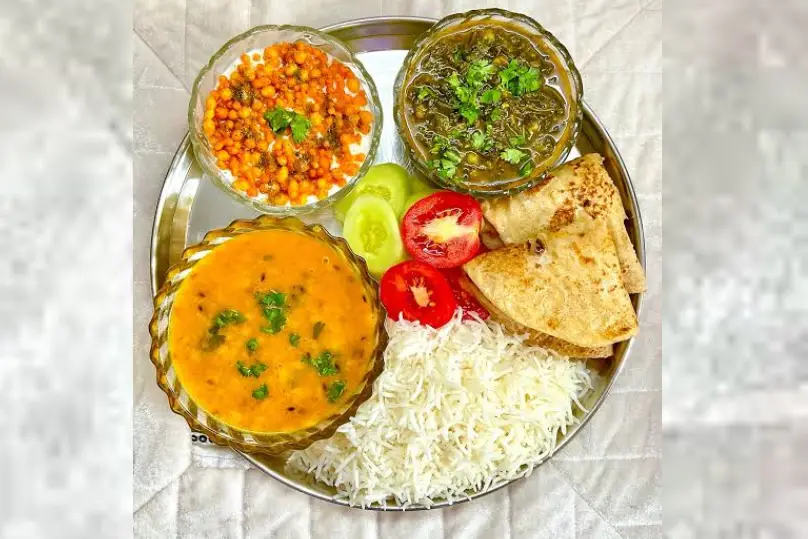 Satvik meal served at the school